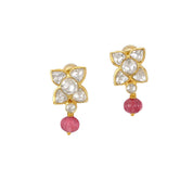 Gold Plated Silver Flower Earring