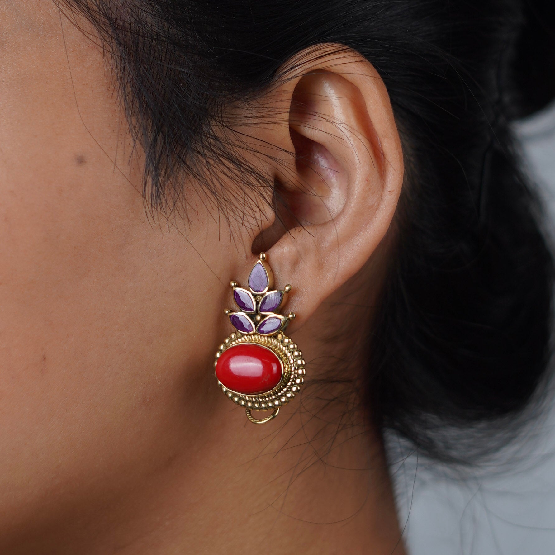 Brass Fashion Earrings