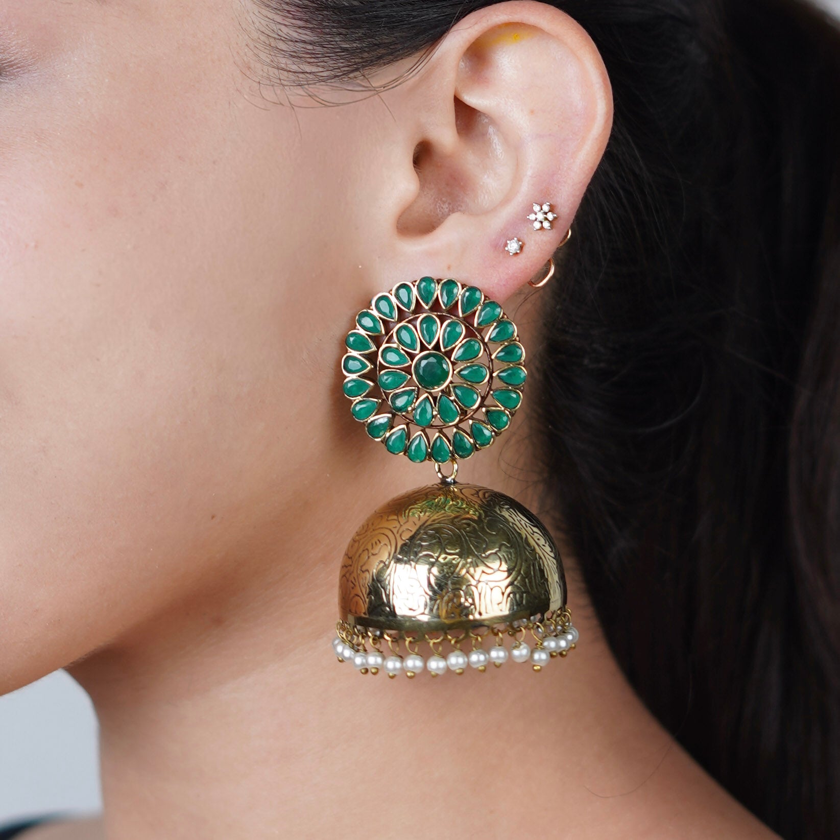 Brass Fashion Earrings
