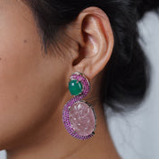 Silver Finish Fashion Earrings