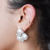 Silver Finish Fashion Earrings
