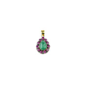 Brass Fashion Pendant & Earrings Set without Chain