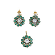 Brass Fashion Pendant & Earrings Set without Chain