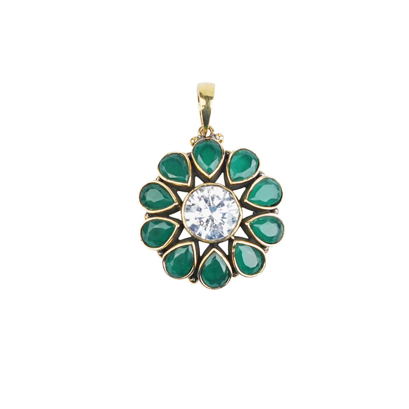 Brass Fashion Pendant & Earrings Set without Chain