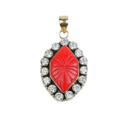 Brass Fashion Pendant & Earrings Set without Chain