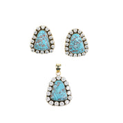 Brass Fashion Pendant & Earrings Set without Chain