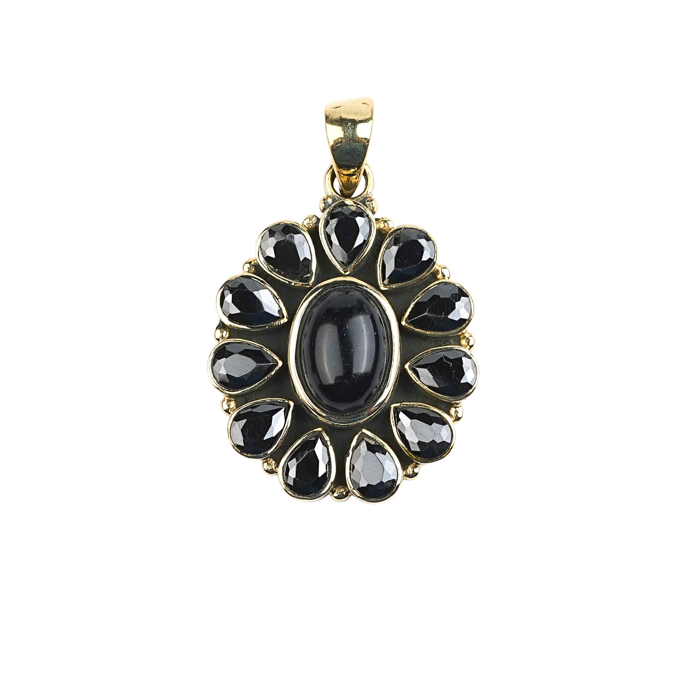 Brass Fashion Pendant & Earrings Set without Chain