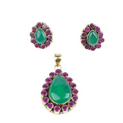 Brass Fashion Pendant & Earrings Set without Chain