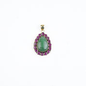 Brass Fashion Pendant & Earrings Set without Chain