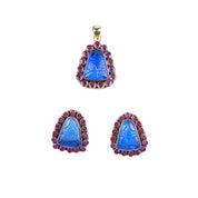 Brass Fashion Pendant & Earrings Set without Chain