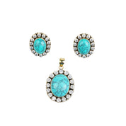 Brass Fashion Pendant & Earrings Set without Chain