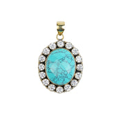 Brass Fashion Pendant & Earrings Set without Chain