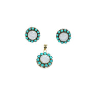Brass Fashion Pendant & Earrings Set without Chain