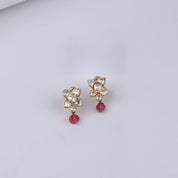 Gold Plated Silver Flower Earring