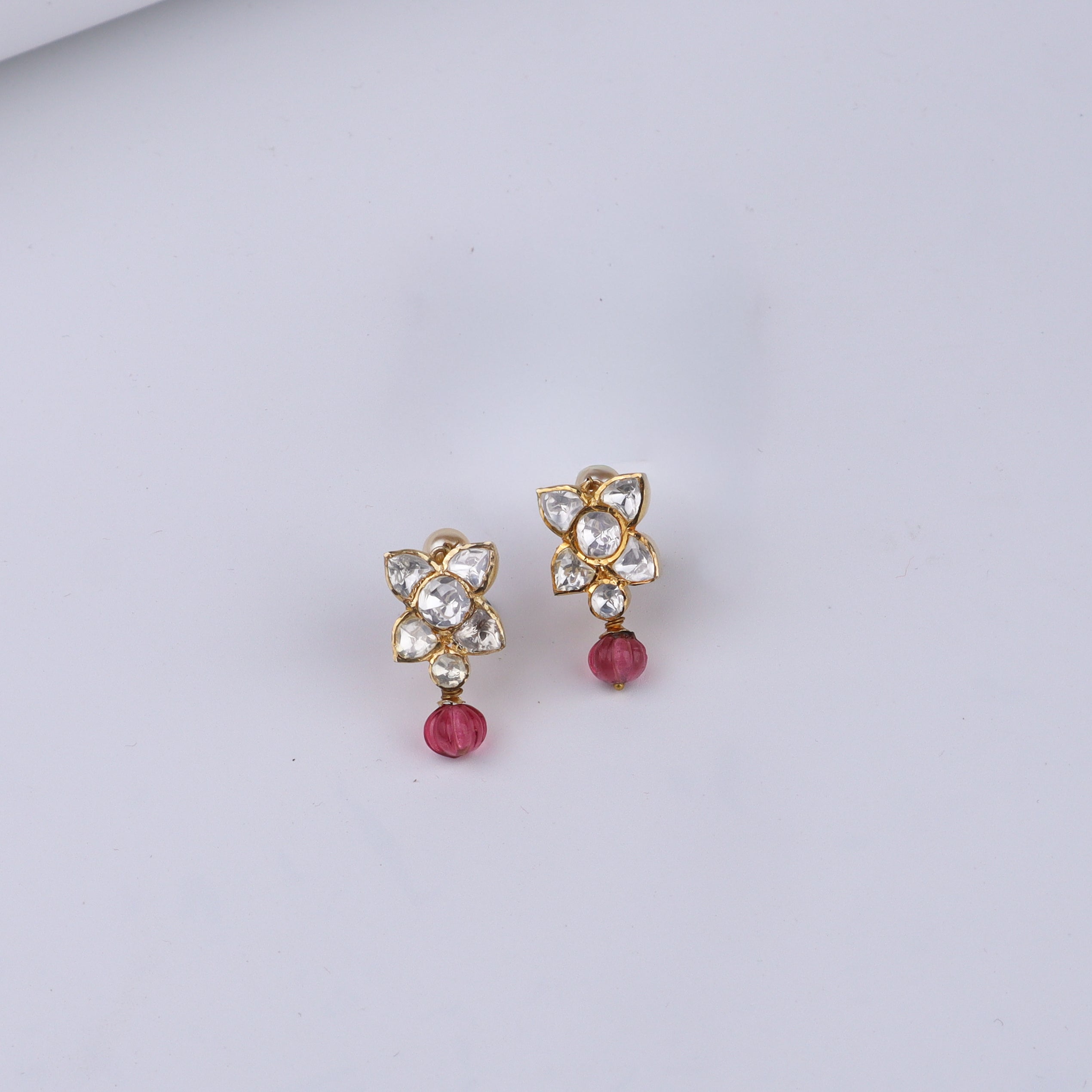 Gold Plated Silver Flower Earring
