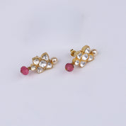 Gold Plated Silver Flower Earring