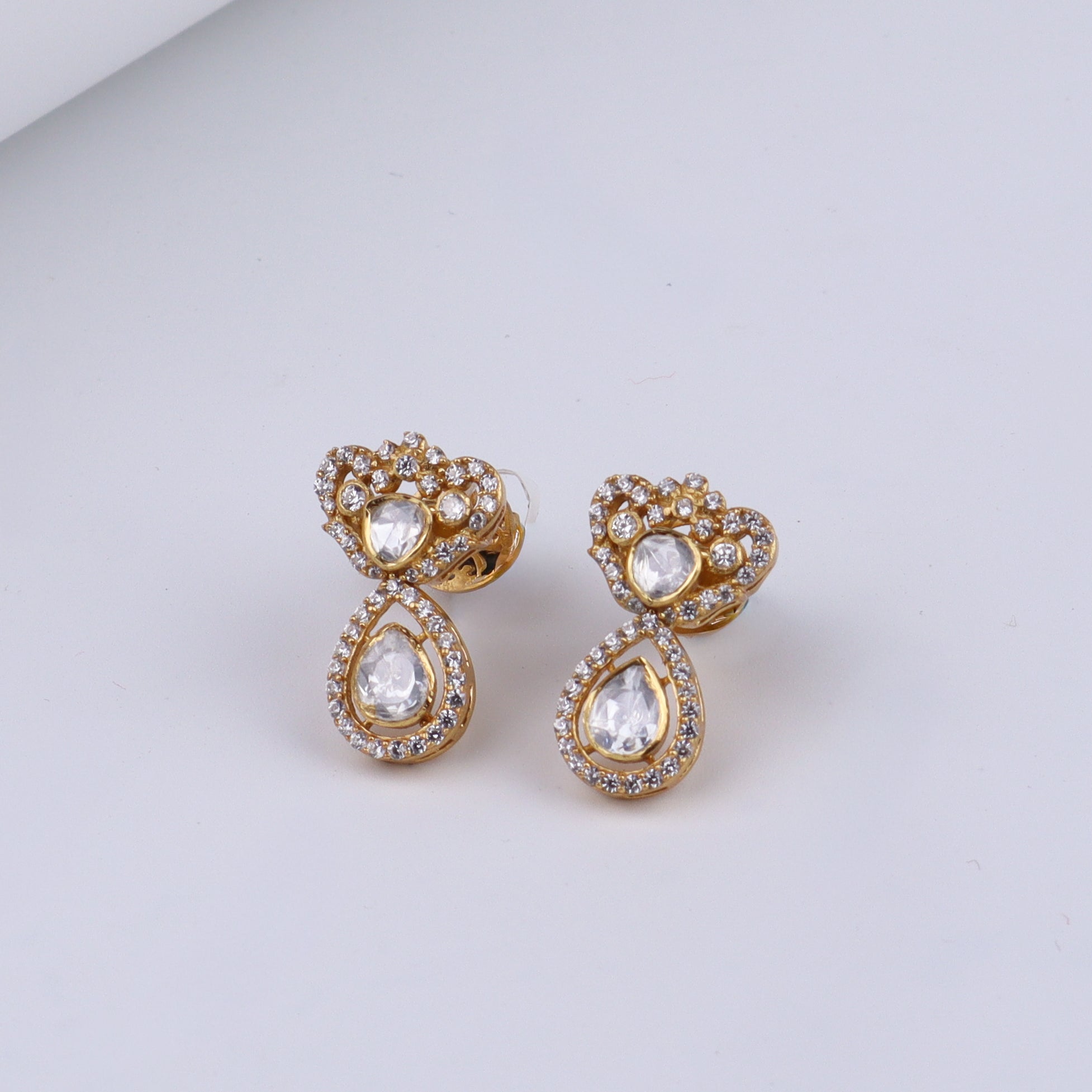 Gold Plated Silver Filigree Earring