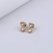 Gold Plated Silver Filigree Earring