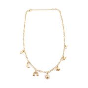 Brass Sky Charm Fashion Necklace