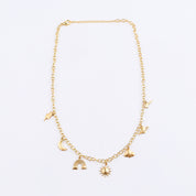 Brass Sky Charm Fashion Necklace
