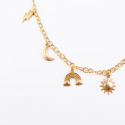 Brass Sky Charm Fashion Necklace