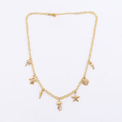 Brass Sea Charm Fashion Necklace