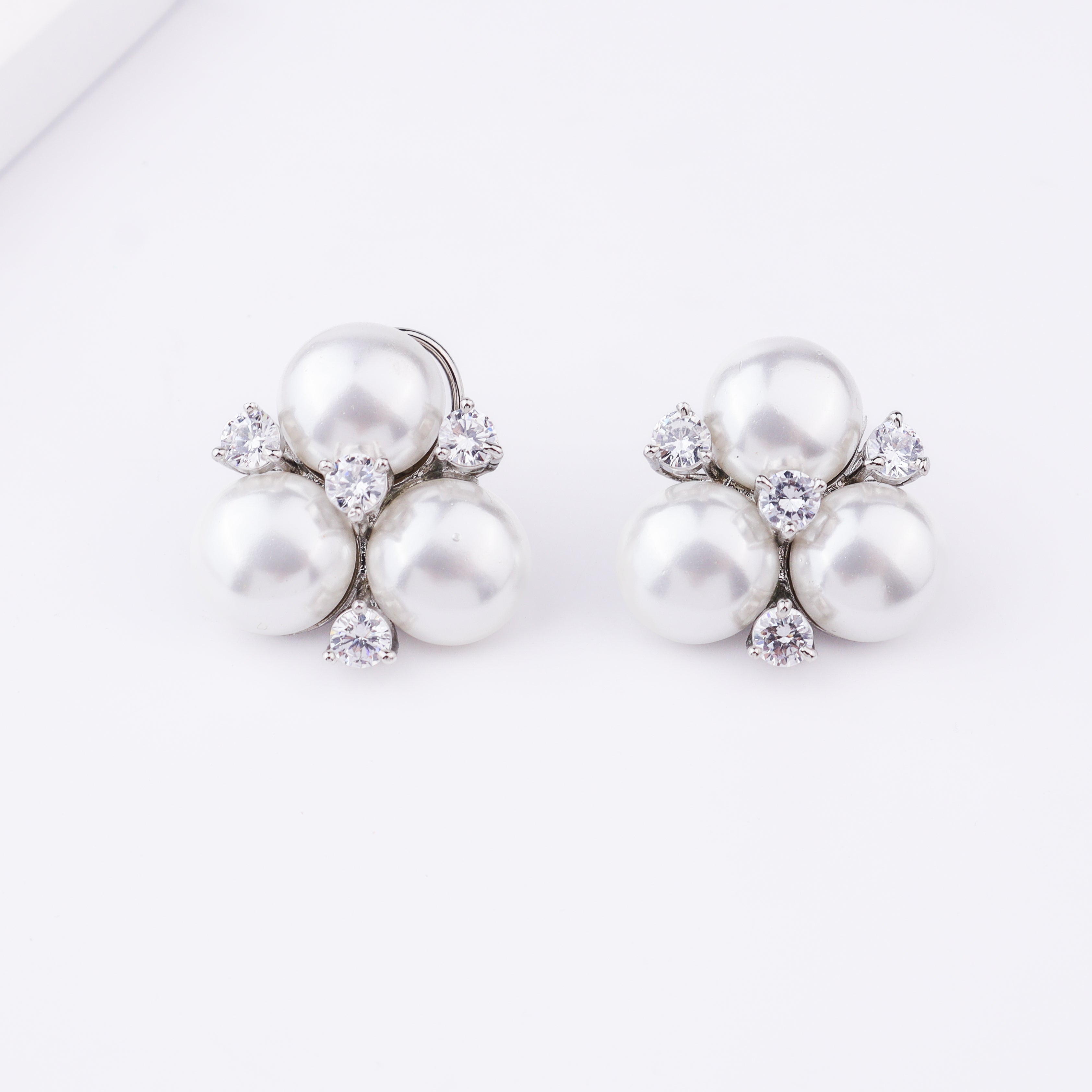 Silver Finish Fashion Earrings