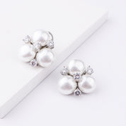 Silver Finish Fashion Earrings