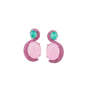 Silver Finish Fashion Earrings