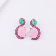 Silver Finish Fashion Earrings