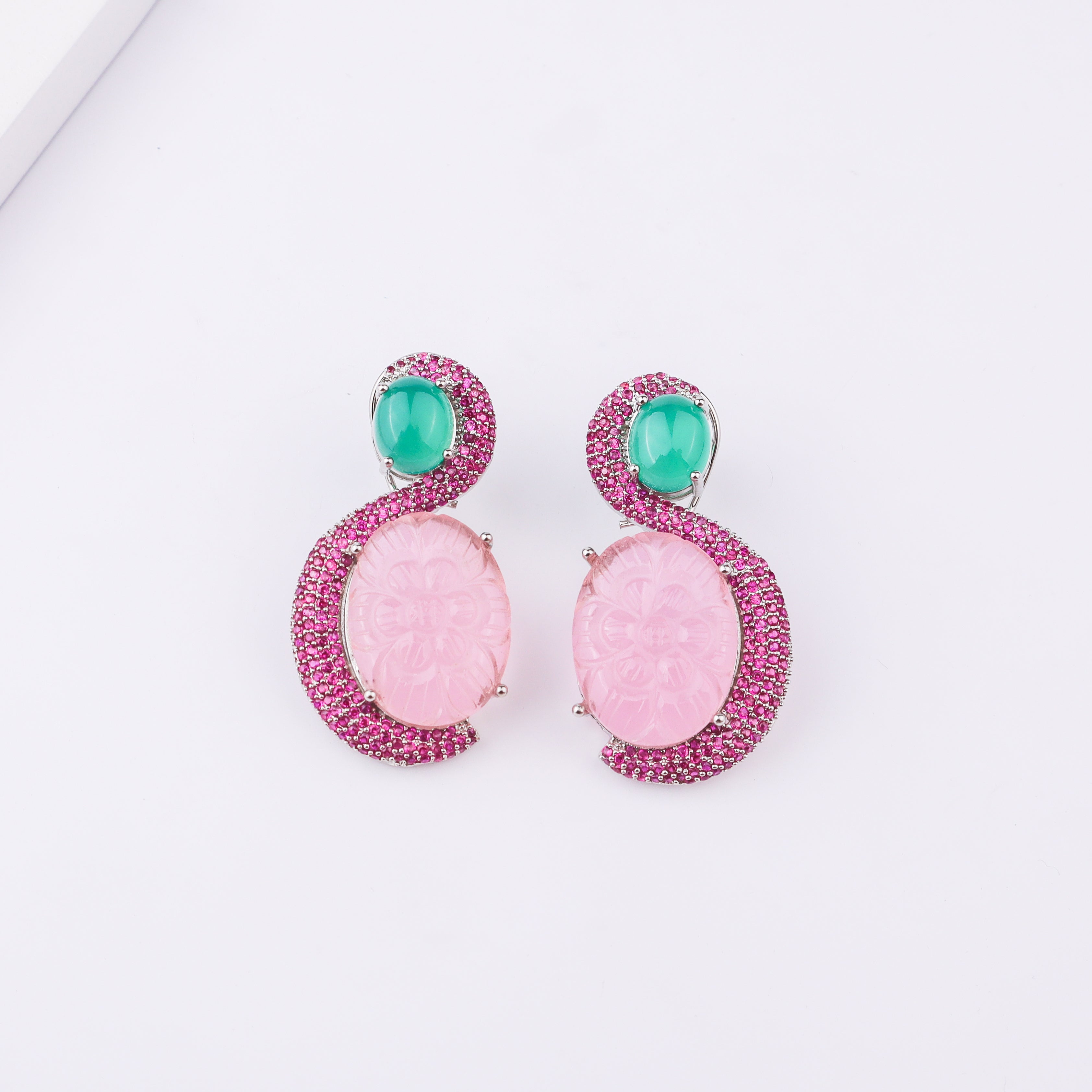 Silver Finish Fashion Earrings