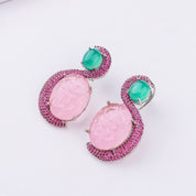 Silver Finish Fashion Earrings
