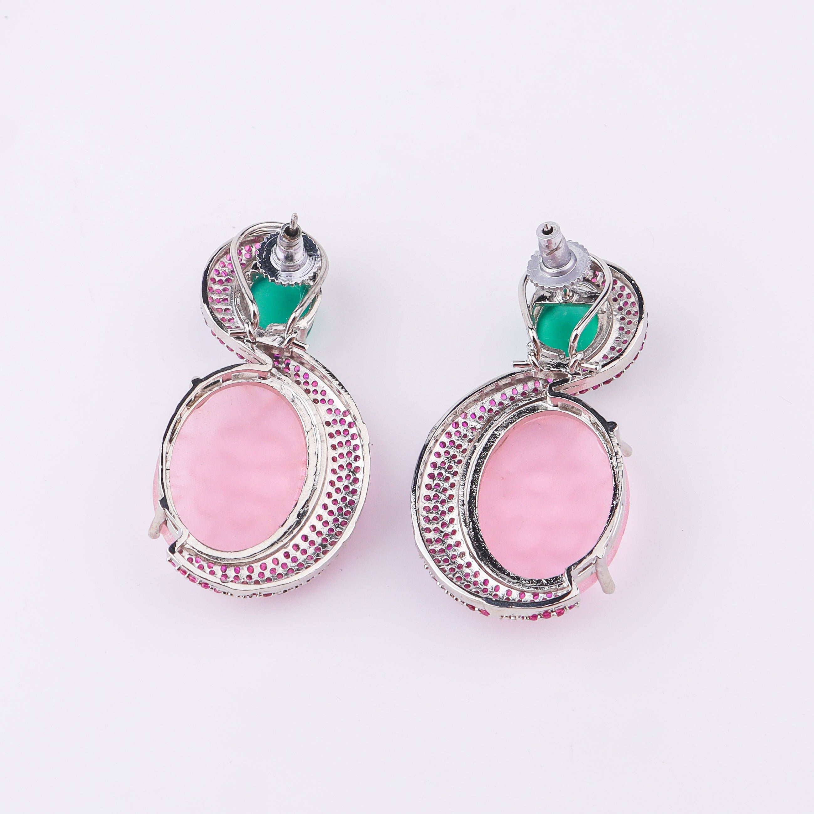 Silver Finish Fashion Earrings