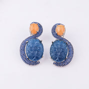 Silver Finish Fashion Earrings