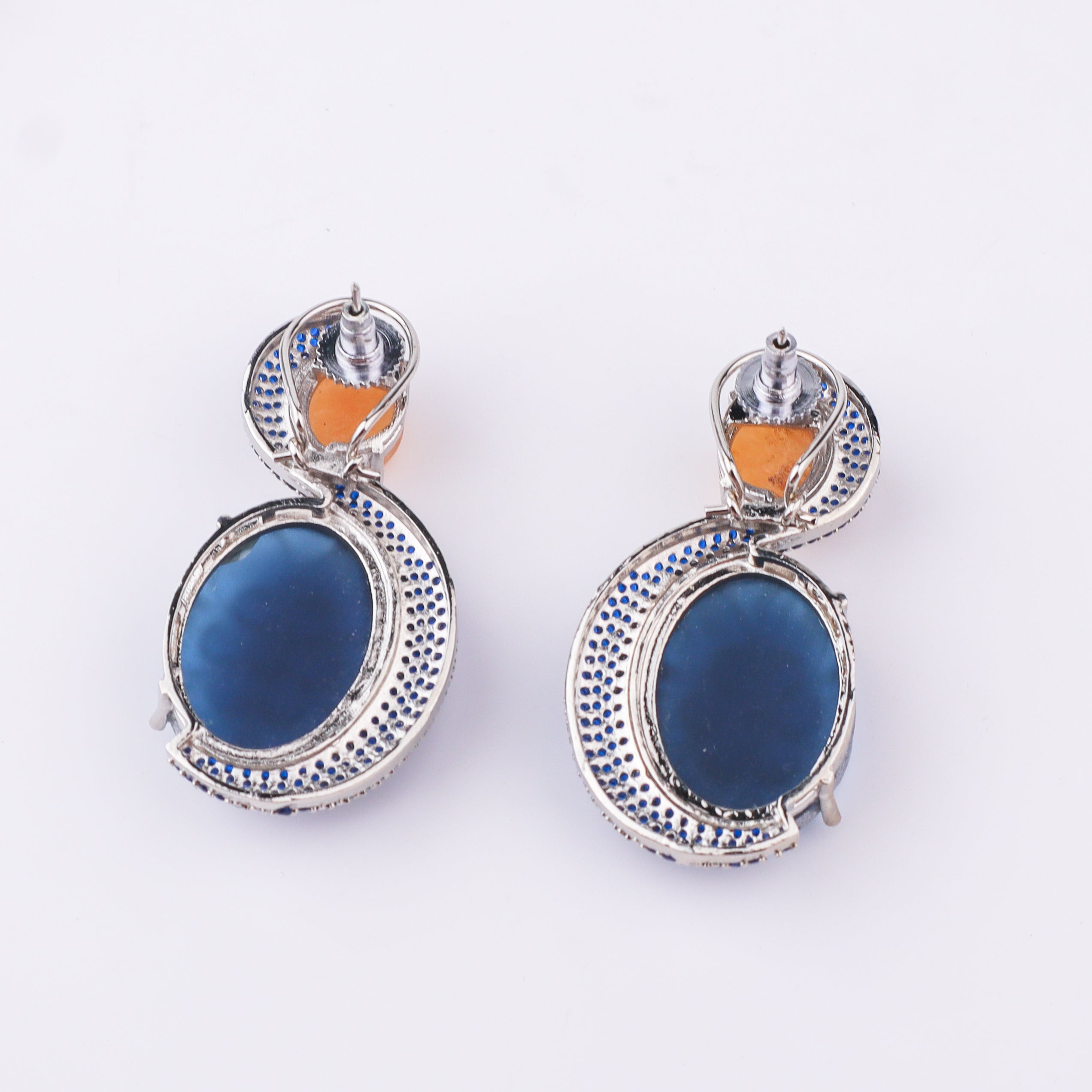 Silver Finish Fashion Earrings
