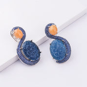 Silver Finish Fashion Earrings