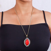 Brass Fashion Pendant & Earrings Set without Chain