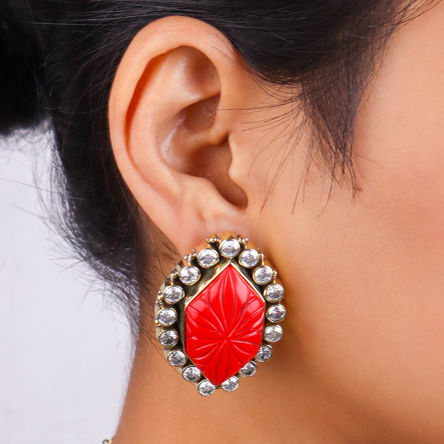 Brass Fashion Pendant & Earrings Set without Chain