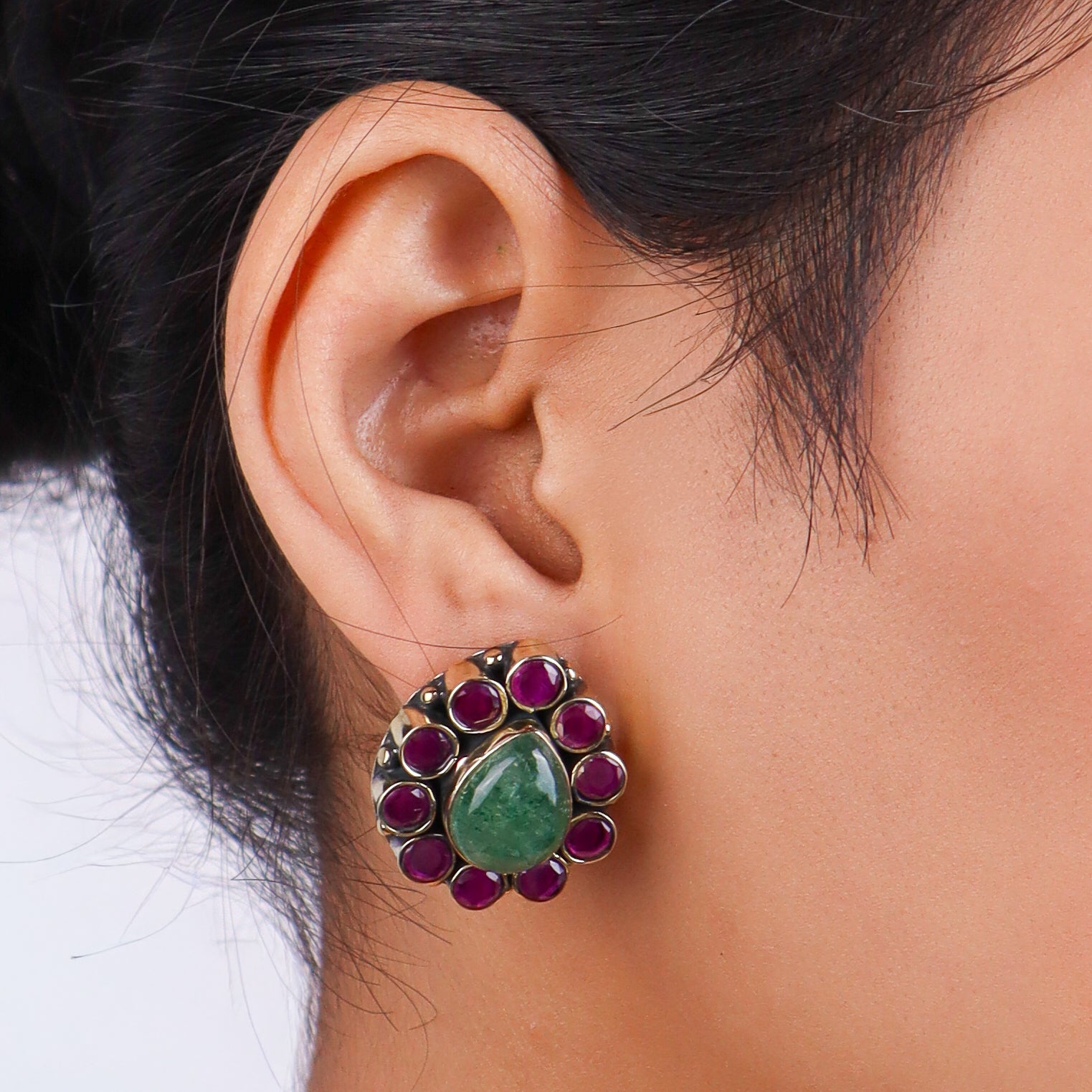 Brass Fashion Pendant & Earrings Set without Chain