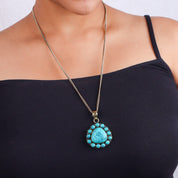 Brass Fashion Pendant & Earrings Set without Chain