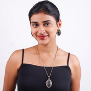 Brass Fashion Pendant & Earrings Set without Chain