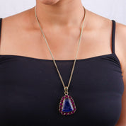 Brass Fashion Pendant & Earrings Set without Chain