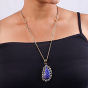 Brass Fashion Pendant & Earrings Set without Chain