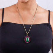 Brass Fashion Pendant & Earrings Set without Chain