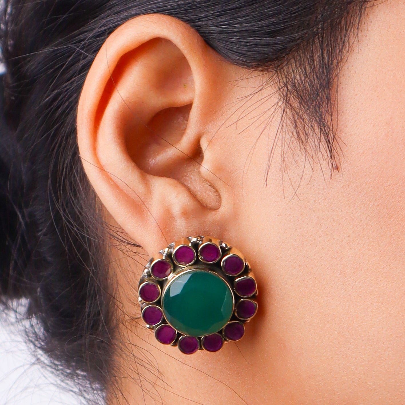 Brass Fashion Pendant & Earrings Set without Chain