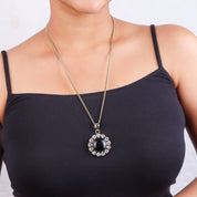 Brass Fashion Pendant & Earrings Set without Chain