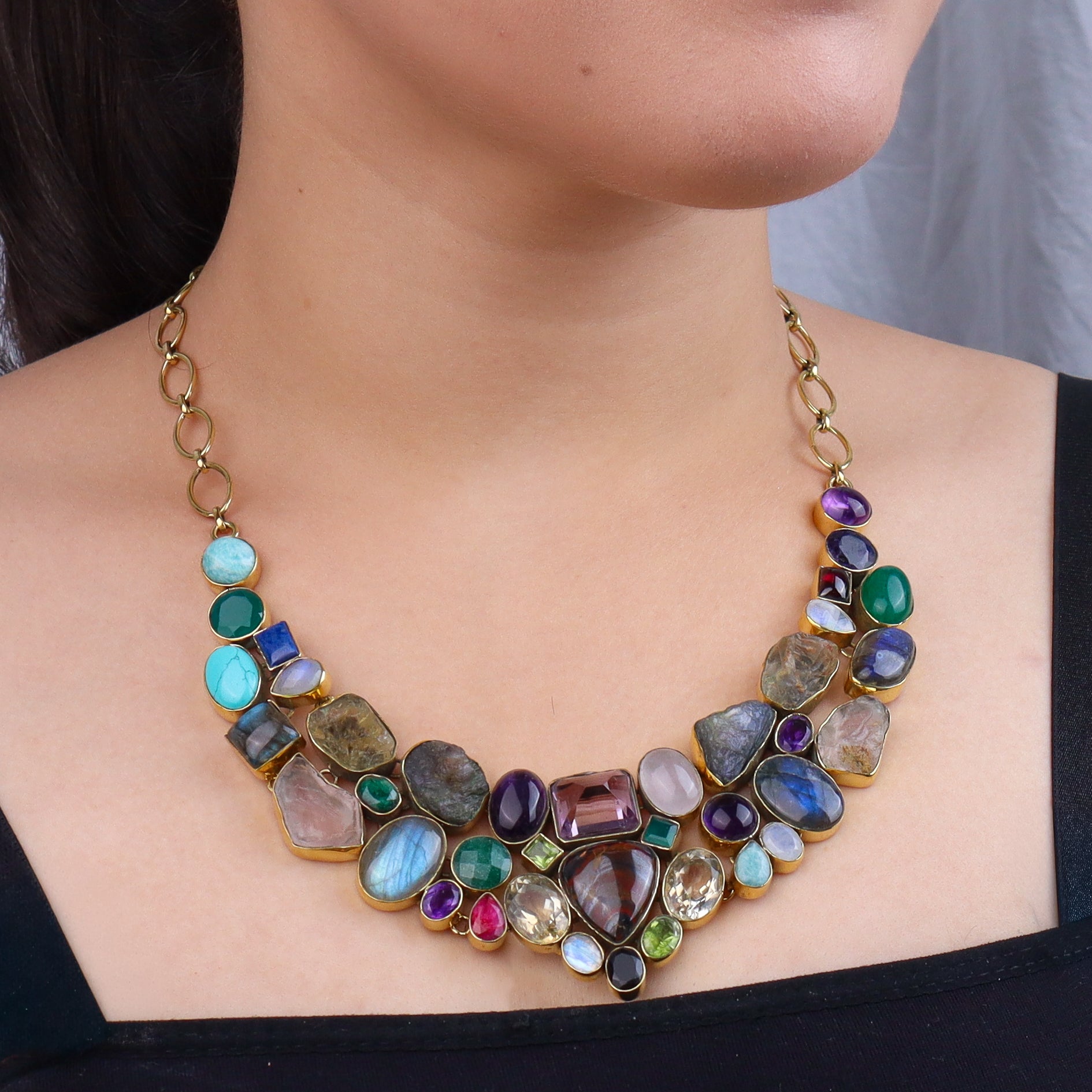 Brass Fashion Necklace