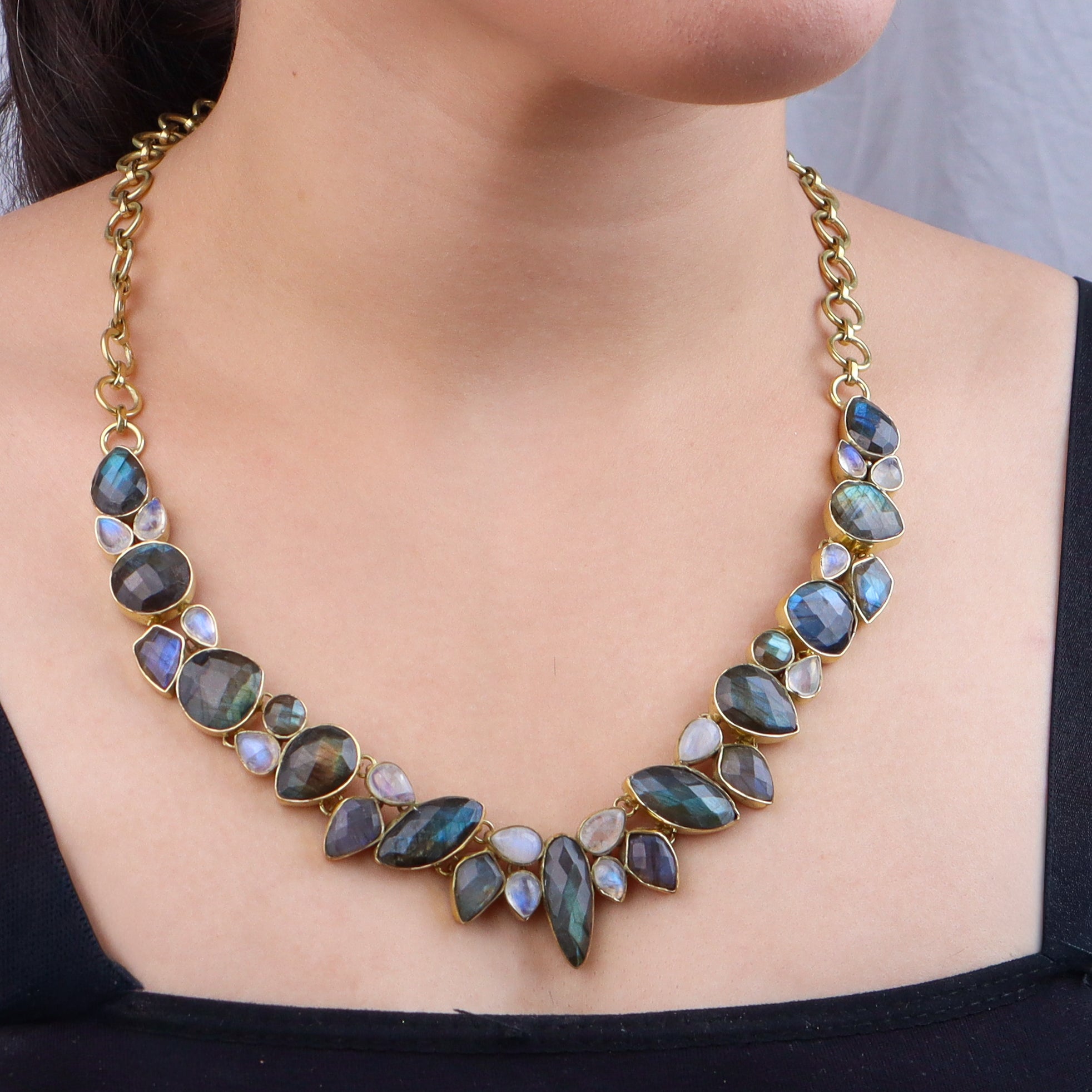 Brass Fashion Necklace