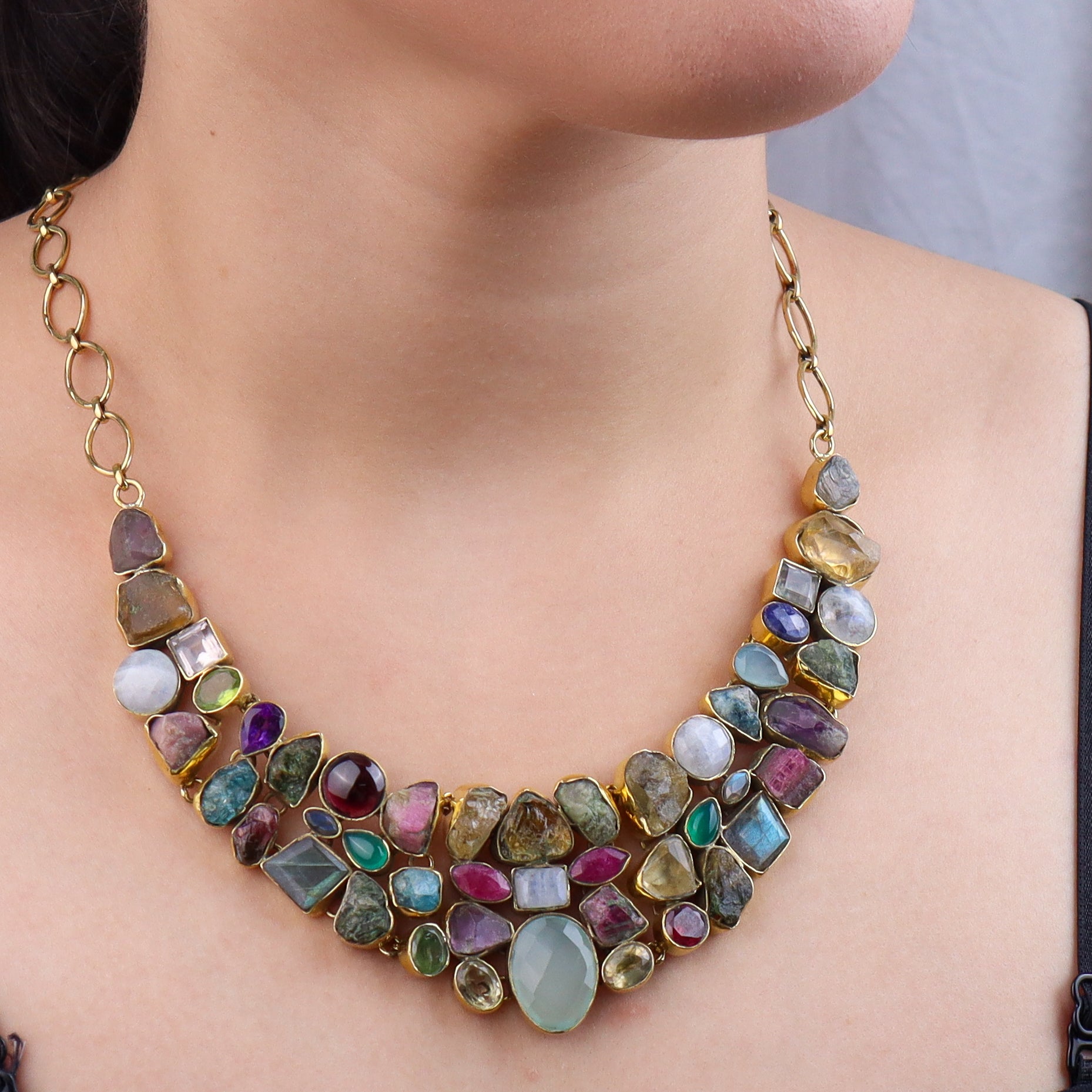 Brass Fashion Necklace