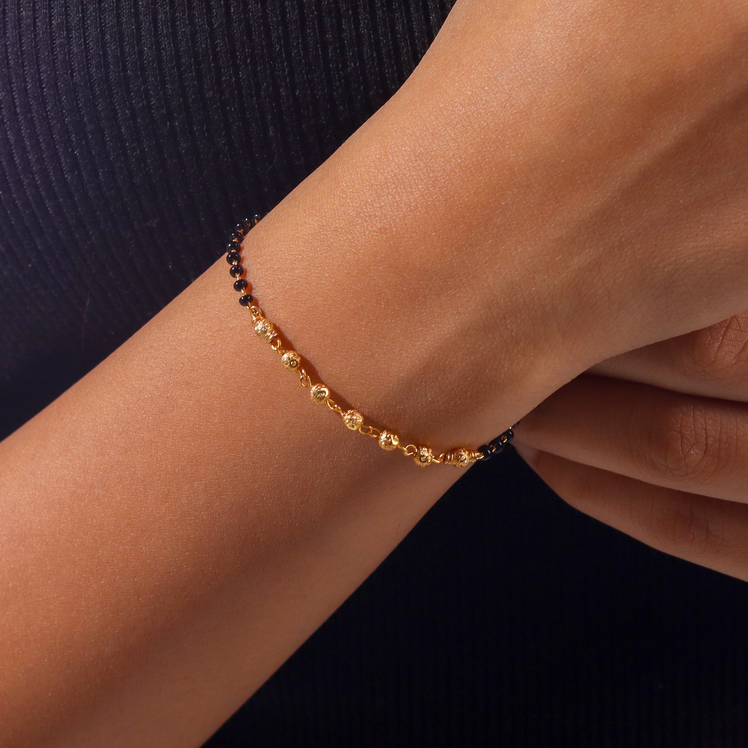 22K Gold Plated Fashion Mangalsutra Bracelet